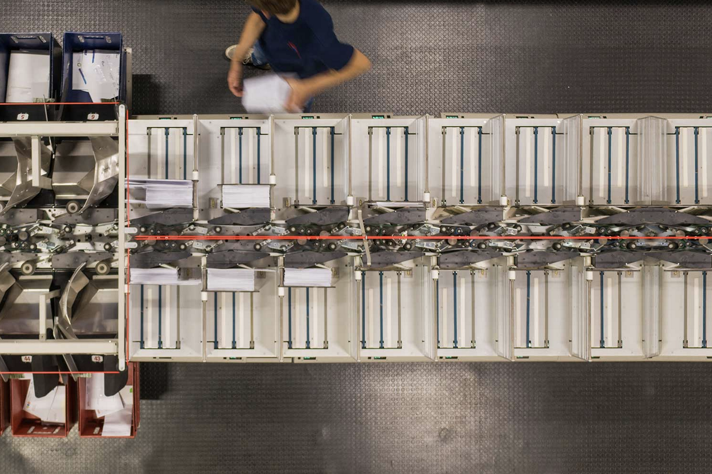 Illustratie van print to send digitale postverwerking